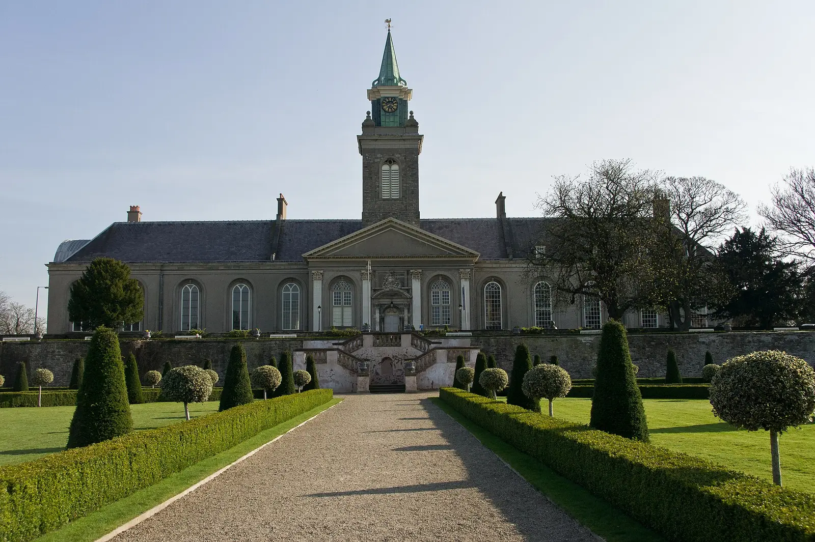 The Royal Hospital Kilmainham, home of IMMA, seen along its clipped garden path